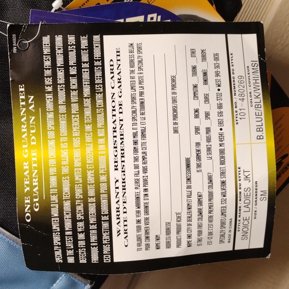 Coldwave snowmobiling jacket S - Picture 10 of 12